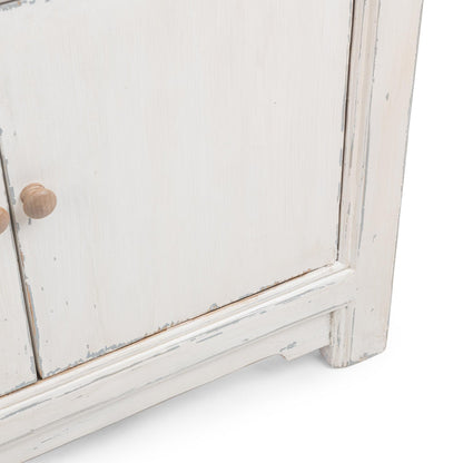 Coastal Cream Reclaimed Pine Buffets & Cabinet Winford Three-Drawer Six-Door Cabinet Collection