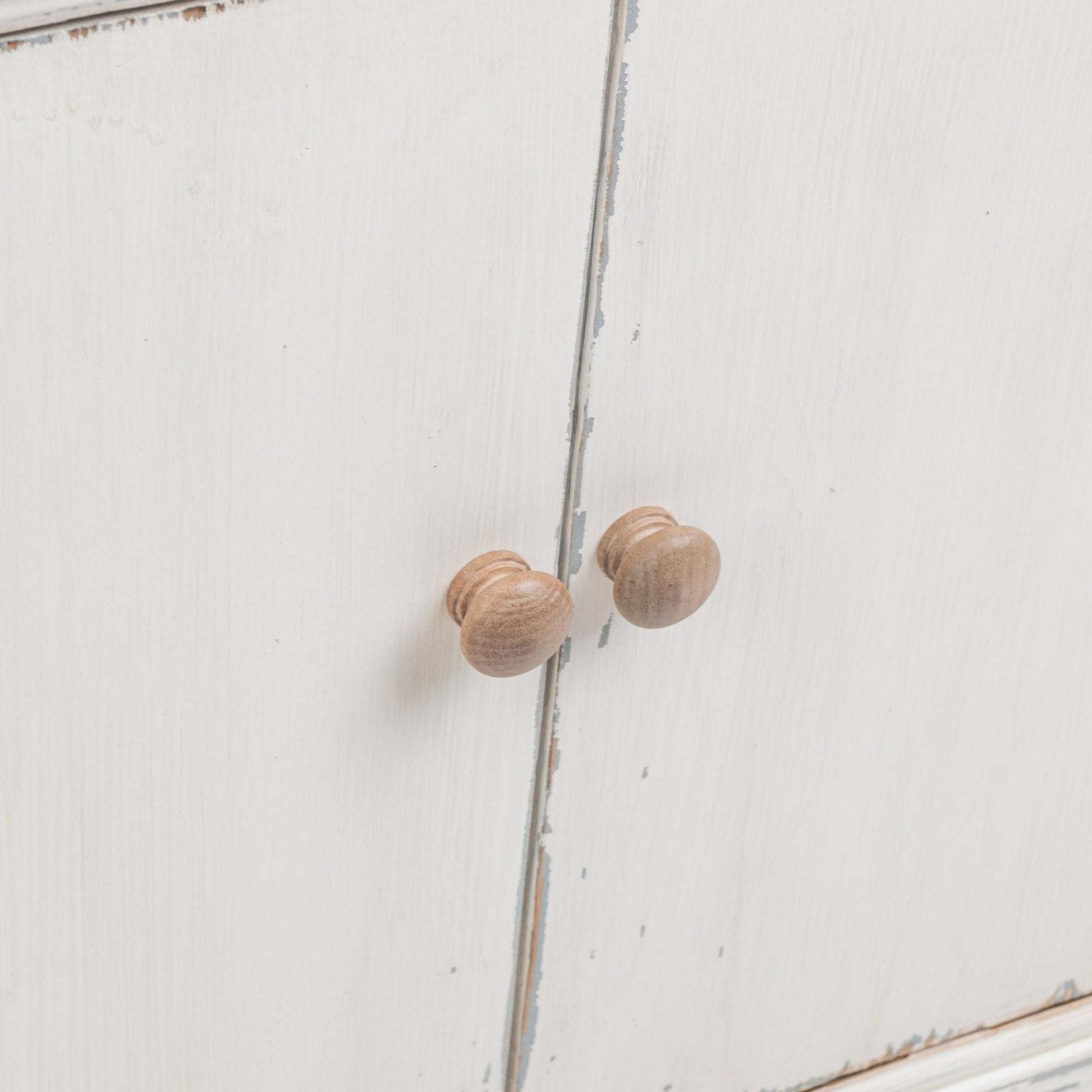 Coastal Cream Reclaimed Pine Buffets & Cabinet Winford Three-Drawer Six-Door Cabinet Collection