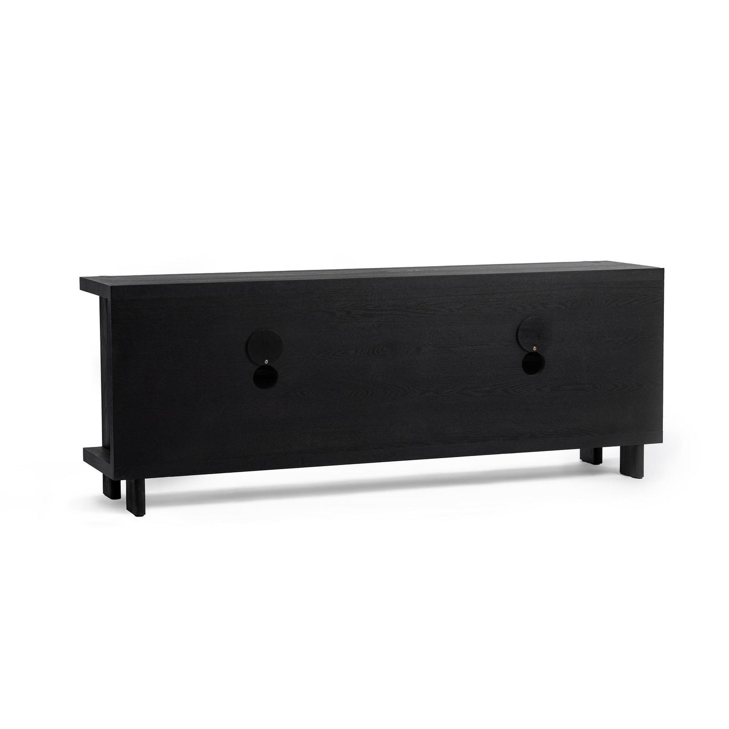 Shoreline Noir Elm Wood Buffets & Cabinet Ellison Four-Door Cabinet Collection