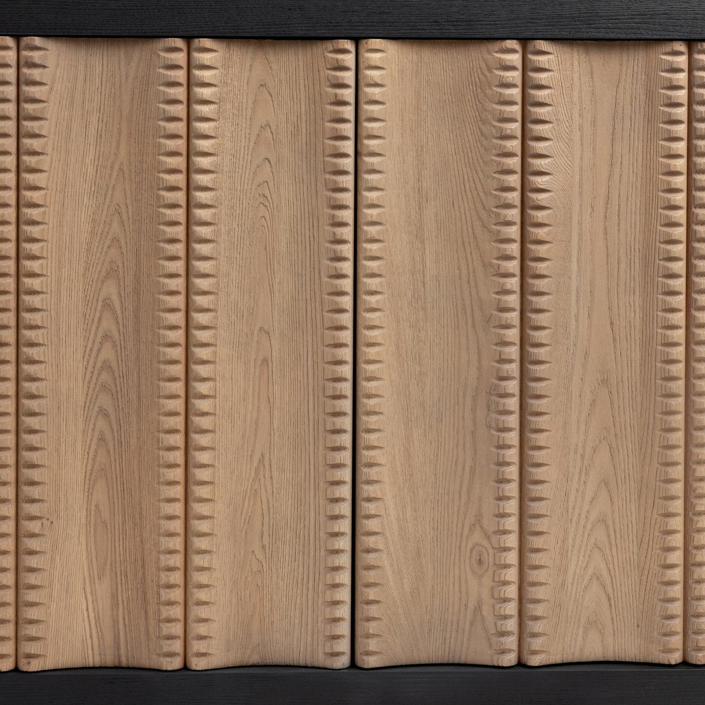 Shoreline Noir Elm Wood Buffets & Cabinet Ellison Four-Door Cabinet Collection