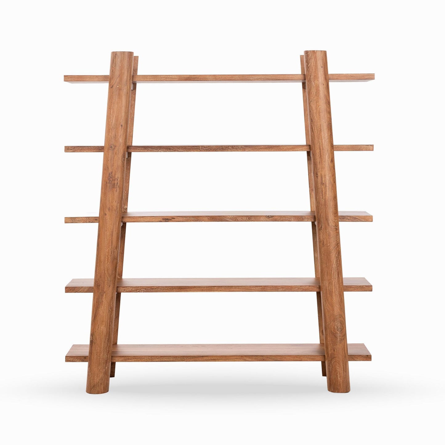 Golden Wheat Acacia Wood Bookcase Pomona Bookshelf Collection