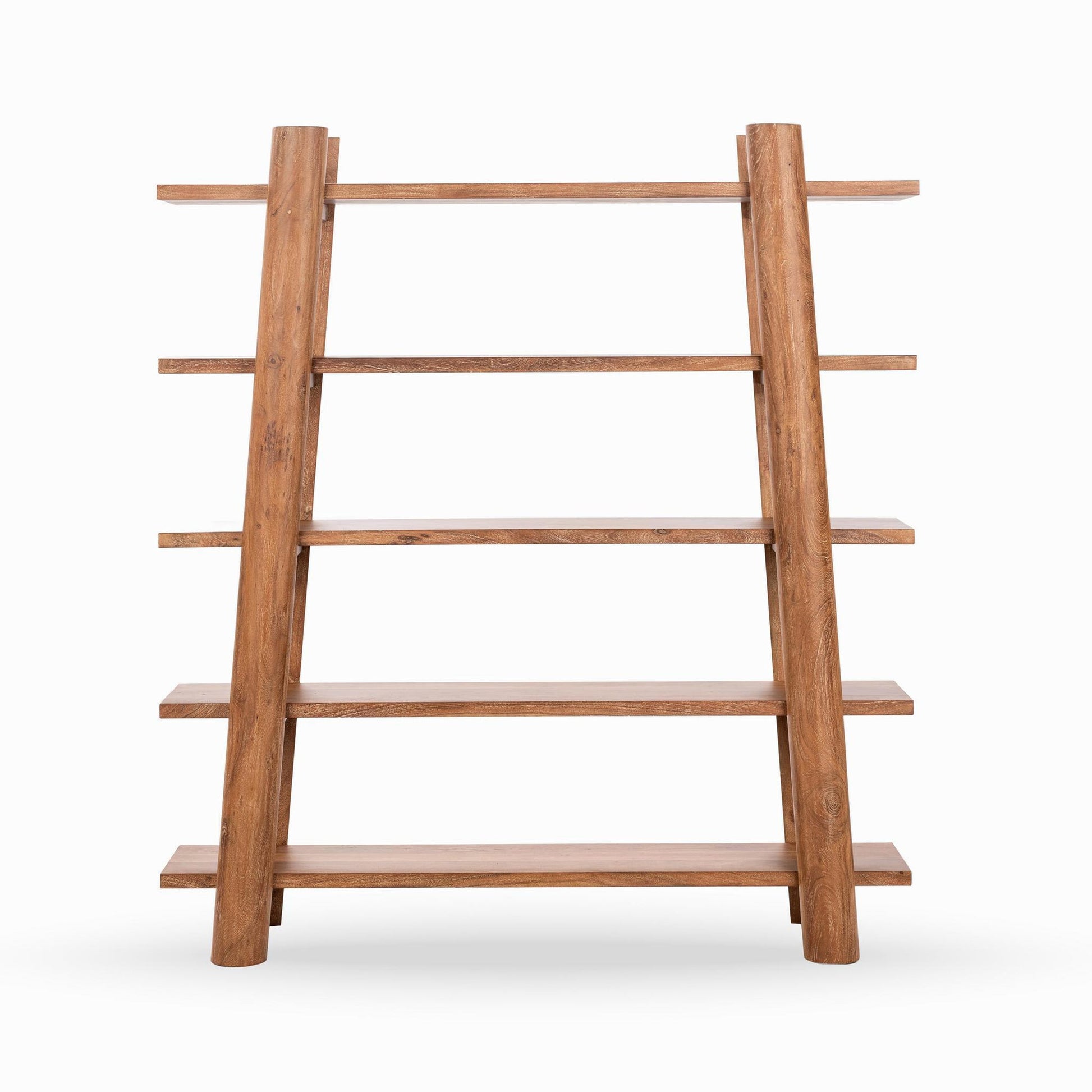 Golden Wheat Acacia Wood Bookcase Pomona Bookshelf Collection