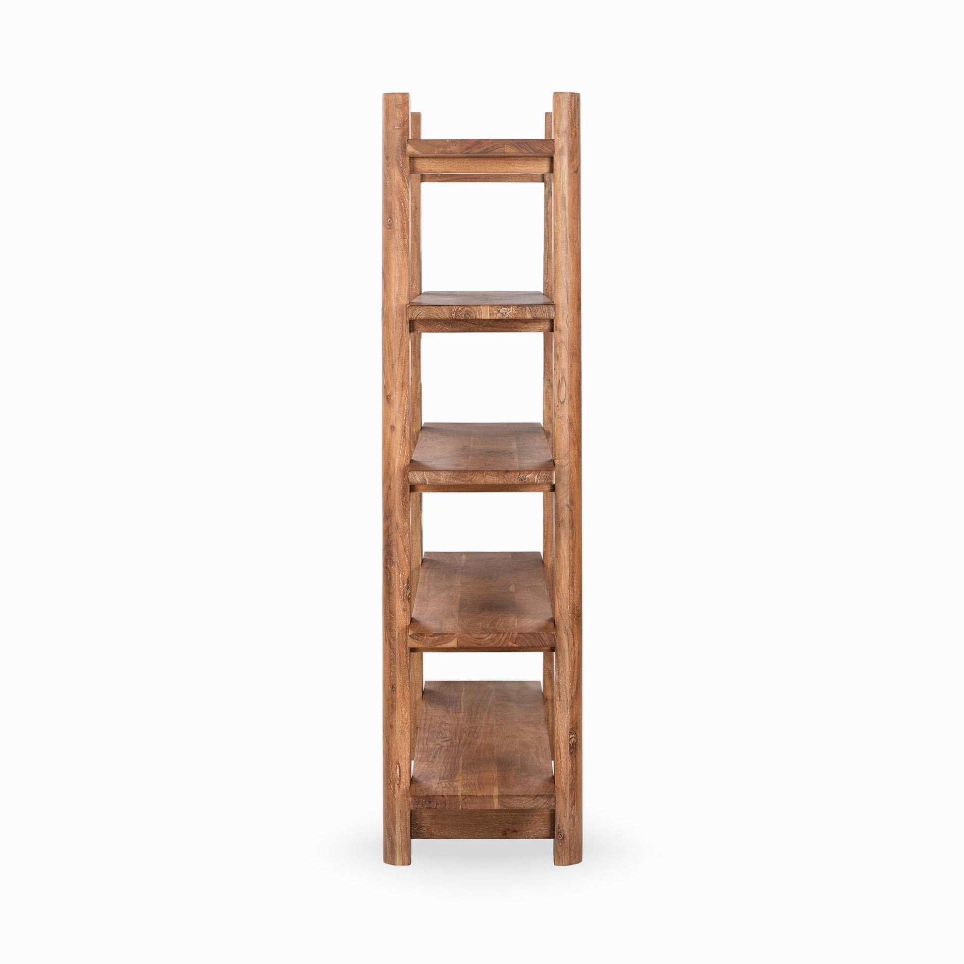 Golden Wheat Acacia Wood Bookcase Pomona Bookshelf Collection