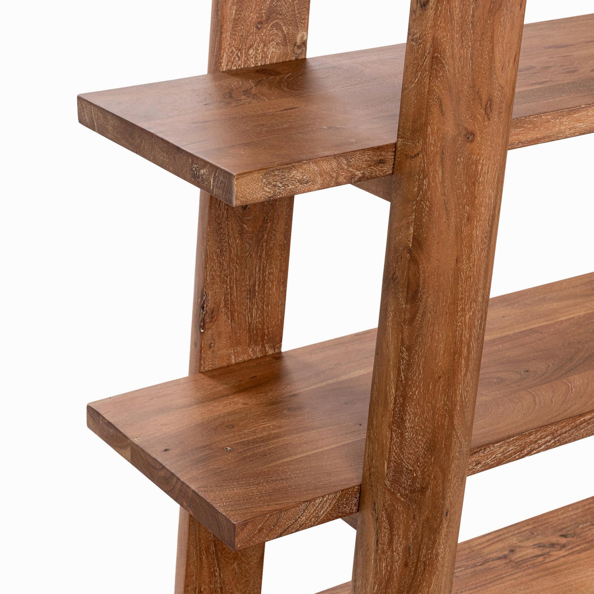 Golden Wheat Acacia Wood Bookcase Pomona Bookshelf Collection