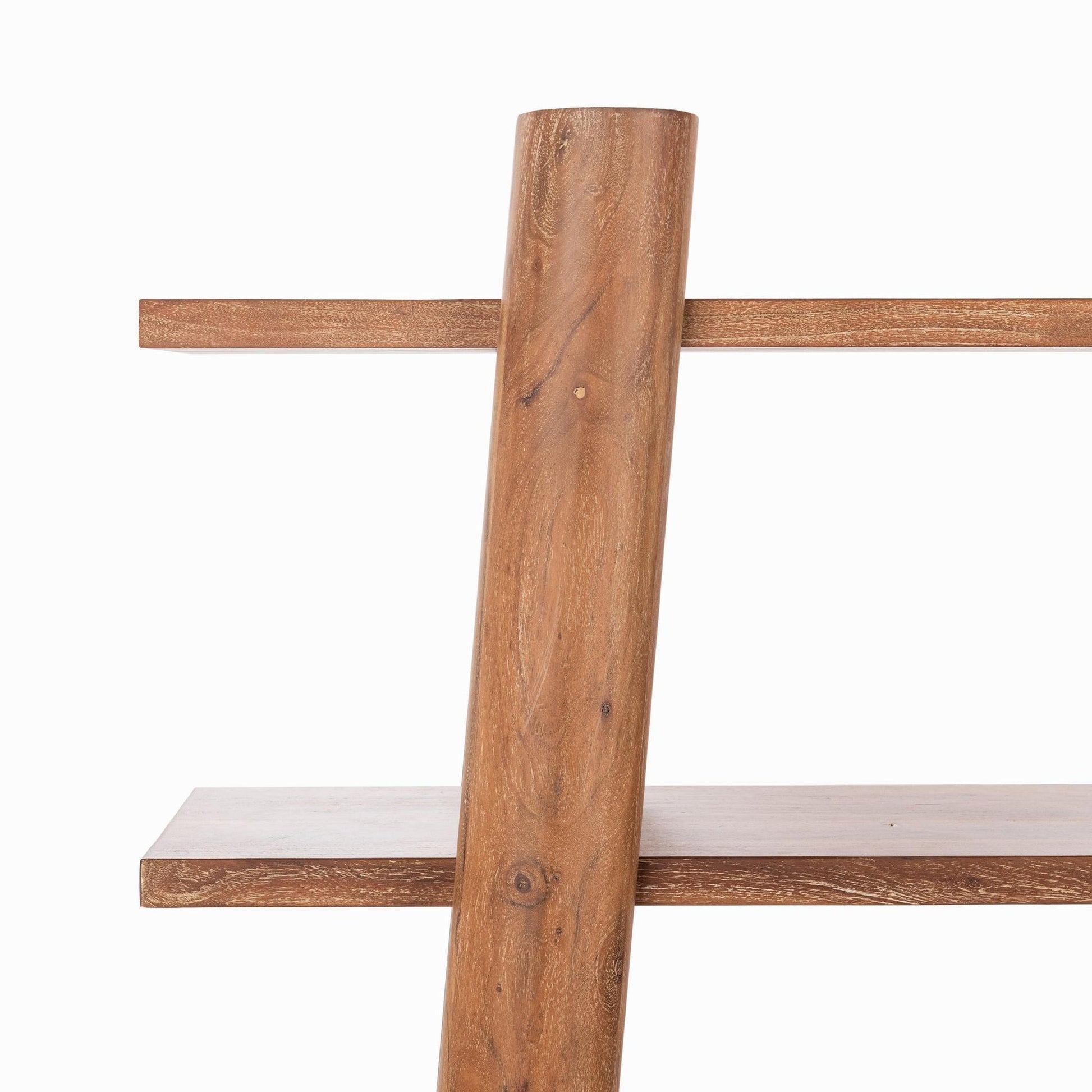 Golden Wheat Acacia Wood Bookcase Pomona Bookshelf Collection
