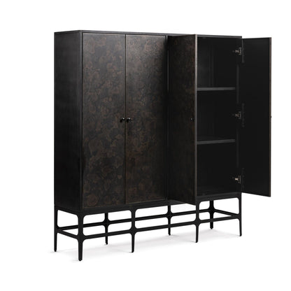 Amilio Tall Cabinet Rust Noir