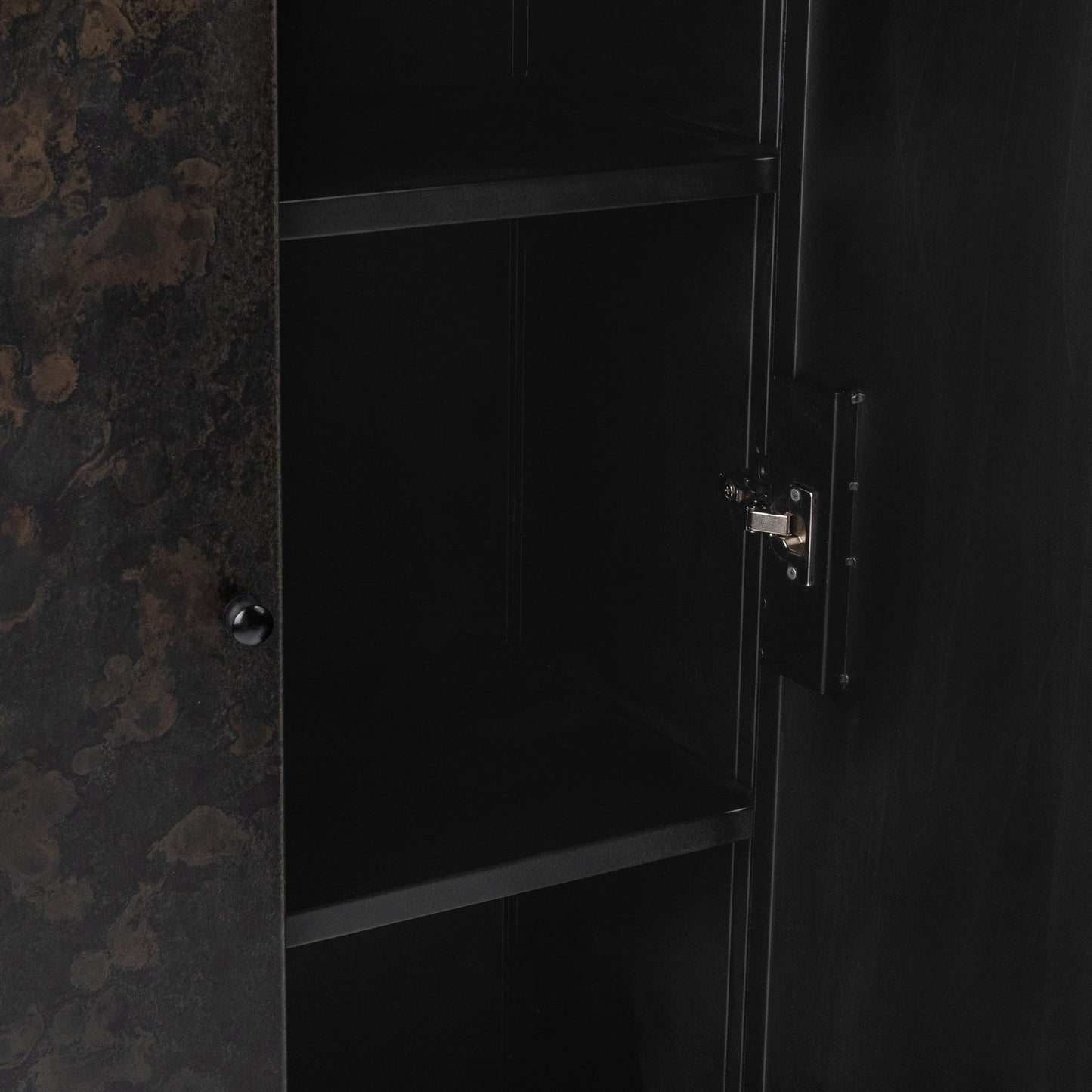 Amilio Tall Cabinet Rust Noir