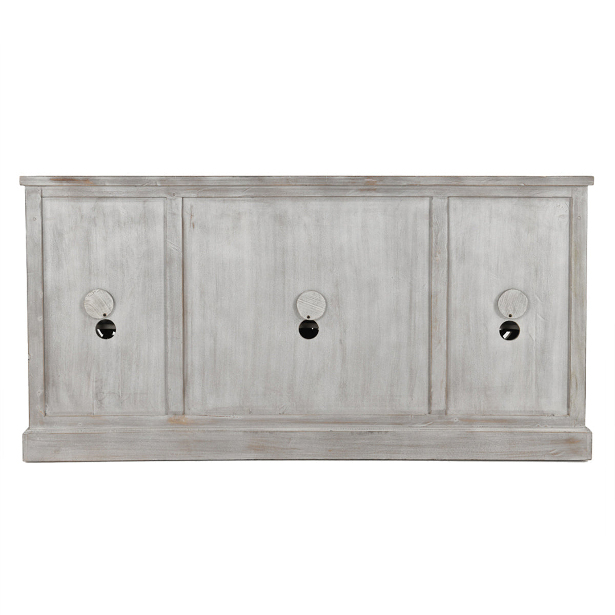 Vintage Gray Mango Wood Buffets & Cabinet Harmony Four-Door Cabinet Collection