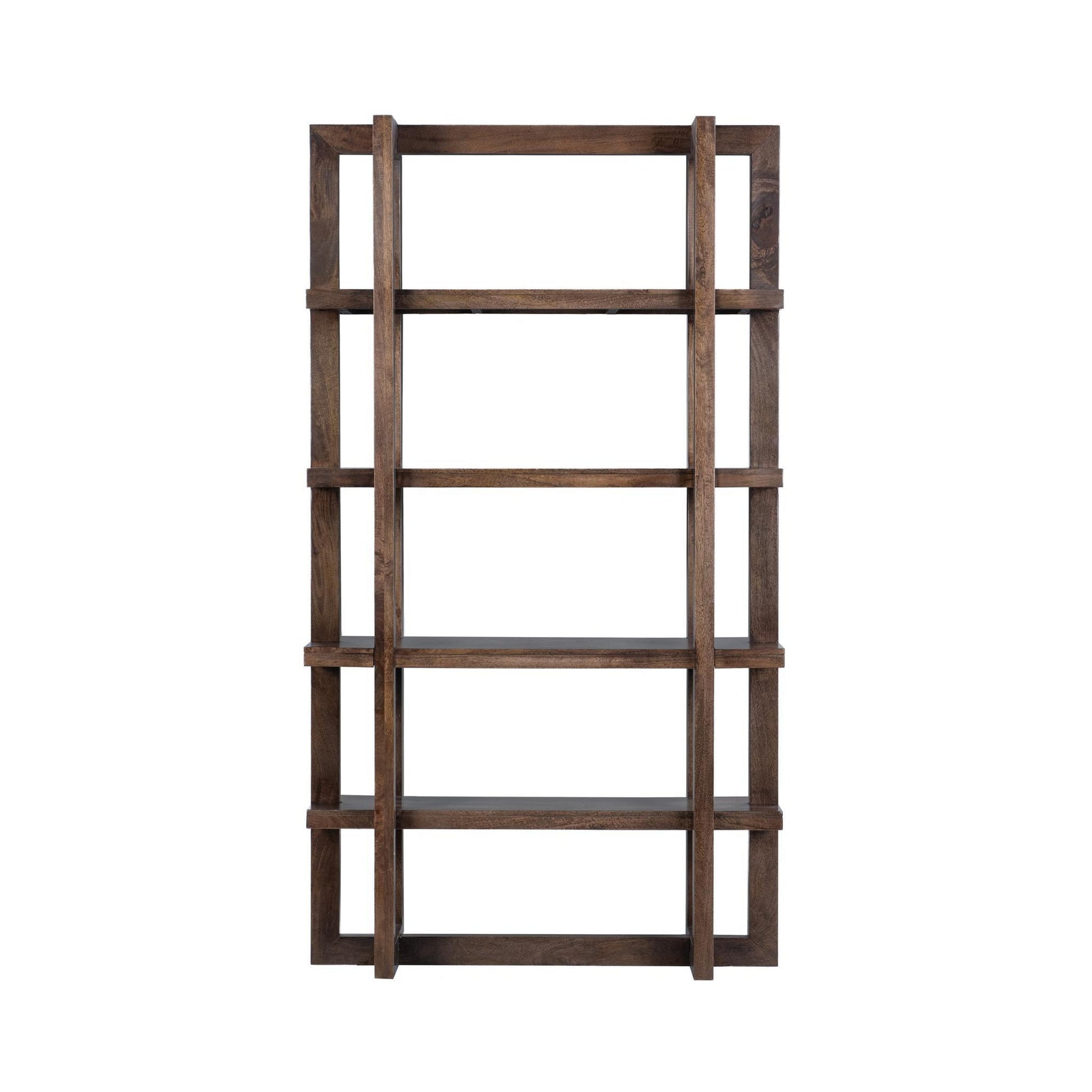Bark Brown Mango Wood Bookcase Sydney Bookcase Collection
