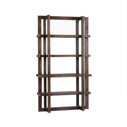Bark Brown Mango Wood Bookcase Sydney Bookcase Collection