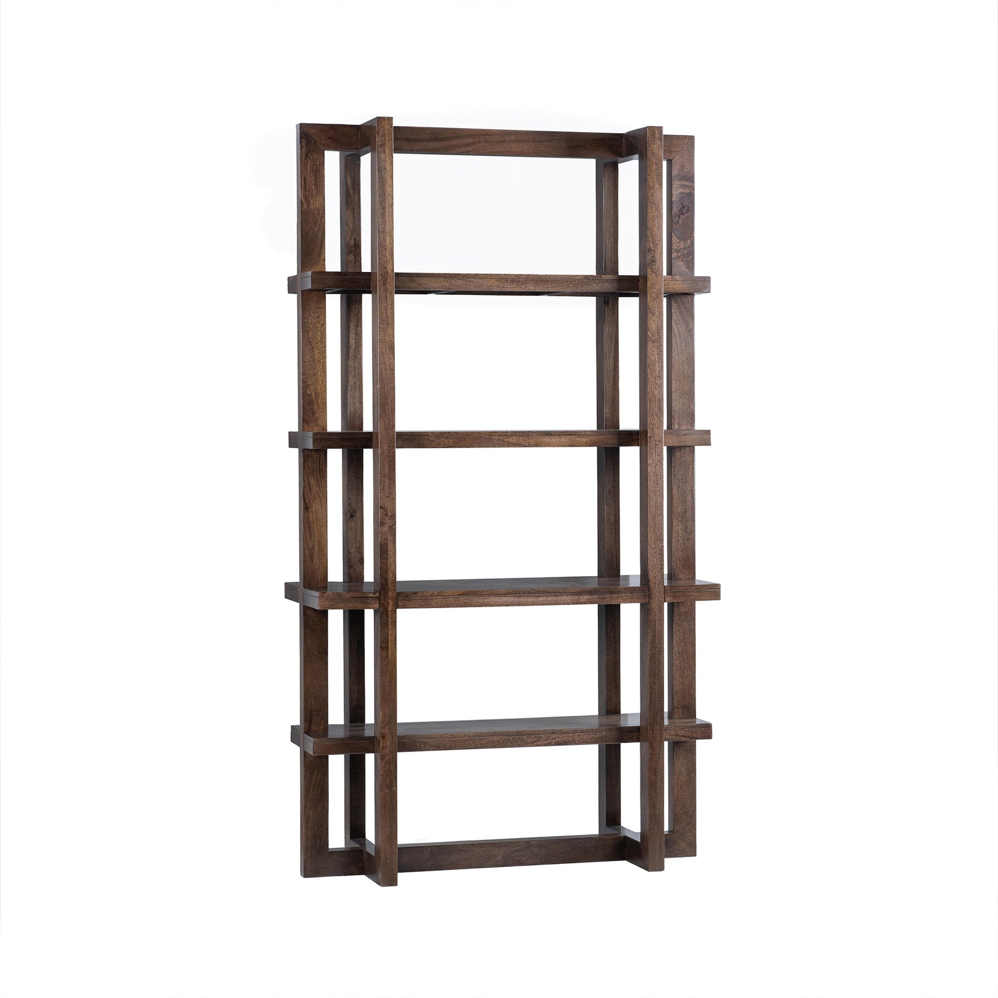 Bark Brown Mango Wood Bookcase Sydney Bookcase Collection