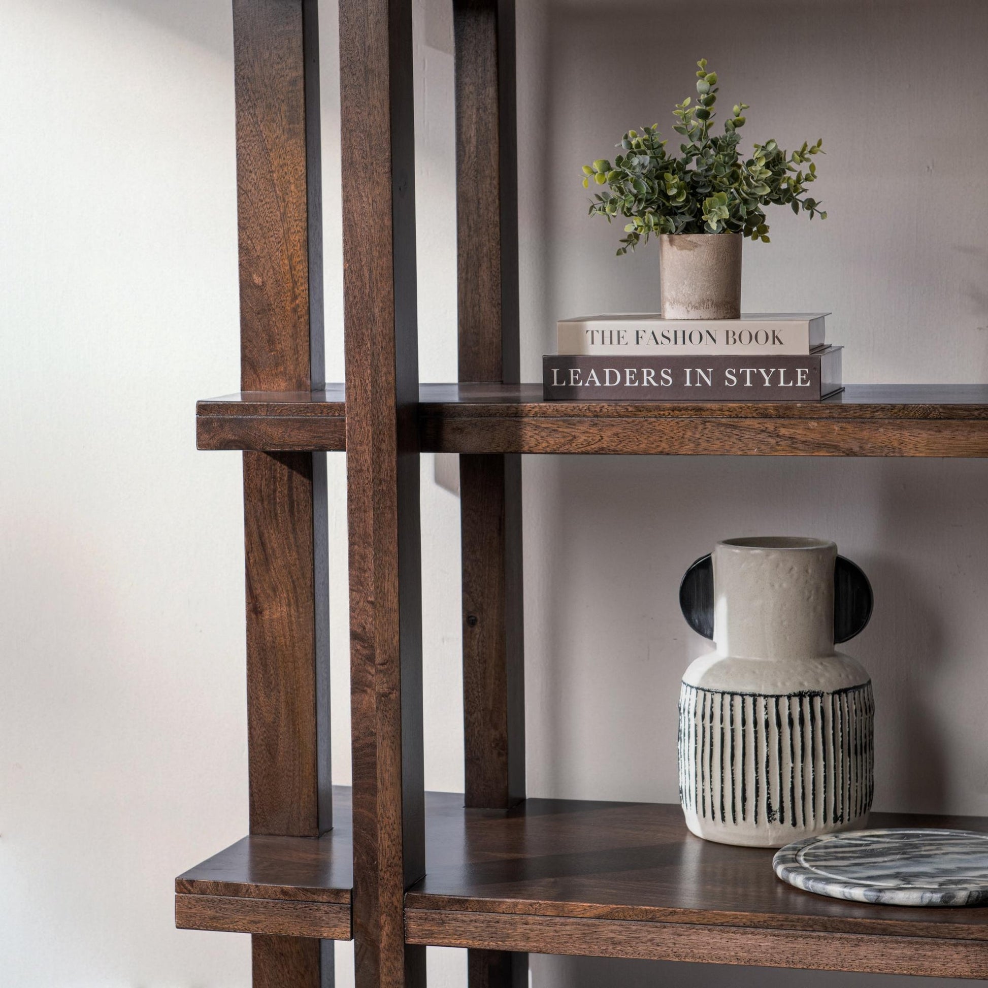 Bark Brown Mango Wood Bookcase Sydney Bookcase Collection