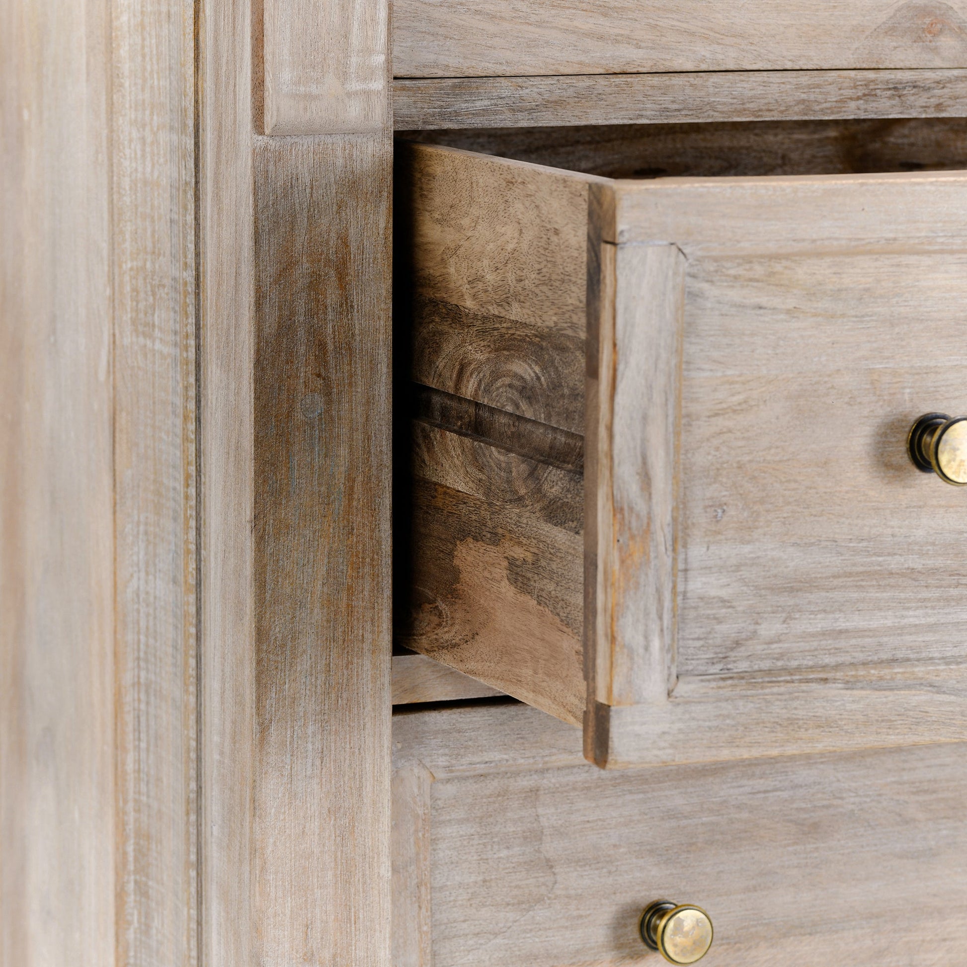 Natural Cream Wash Mango Wood Chest Adelaide Six-Drawer Chest Collection