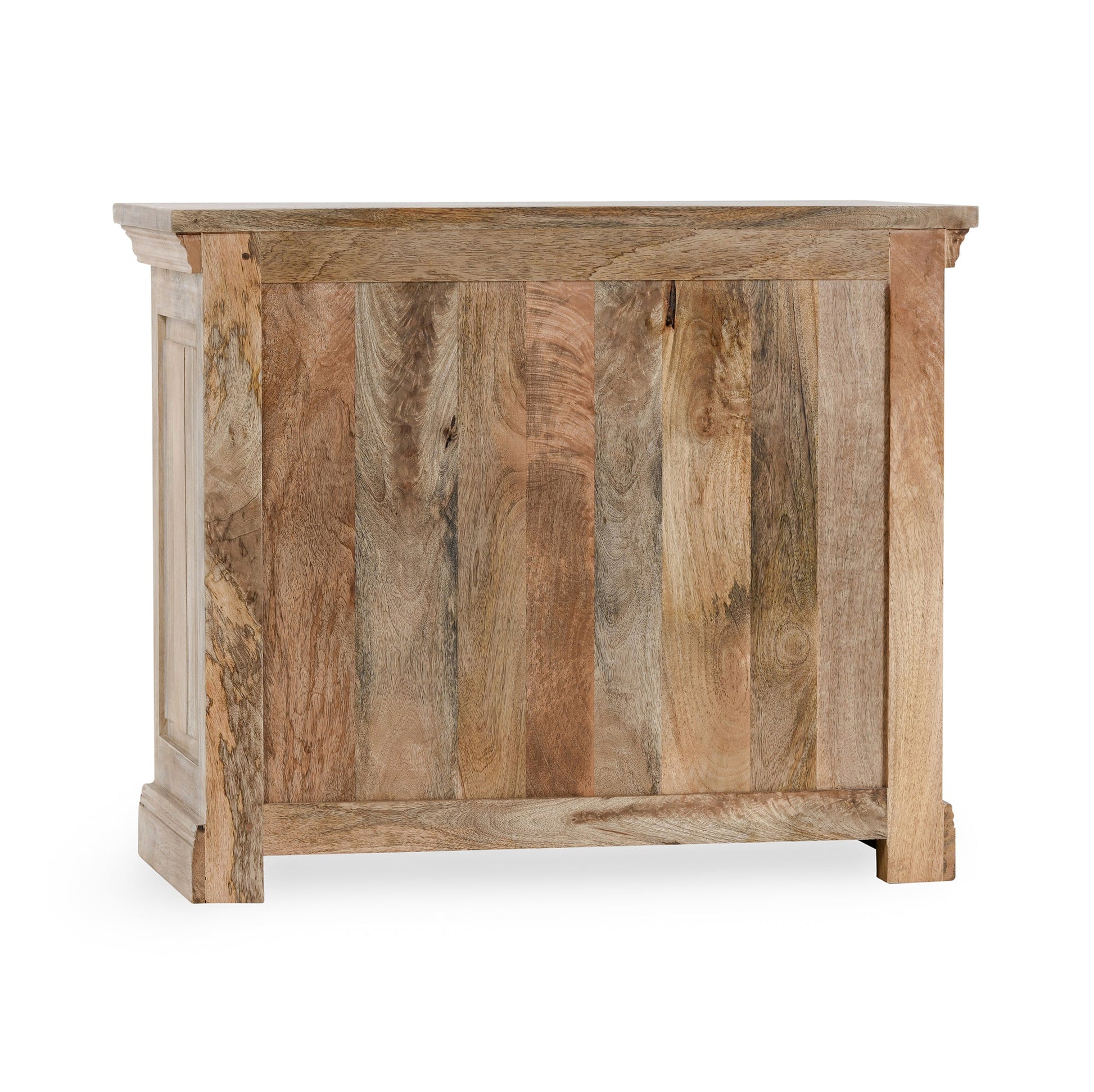 Natural Cream Wash Mango Wood Nightstand Adelaide Three-Drawer Nightstand Collection