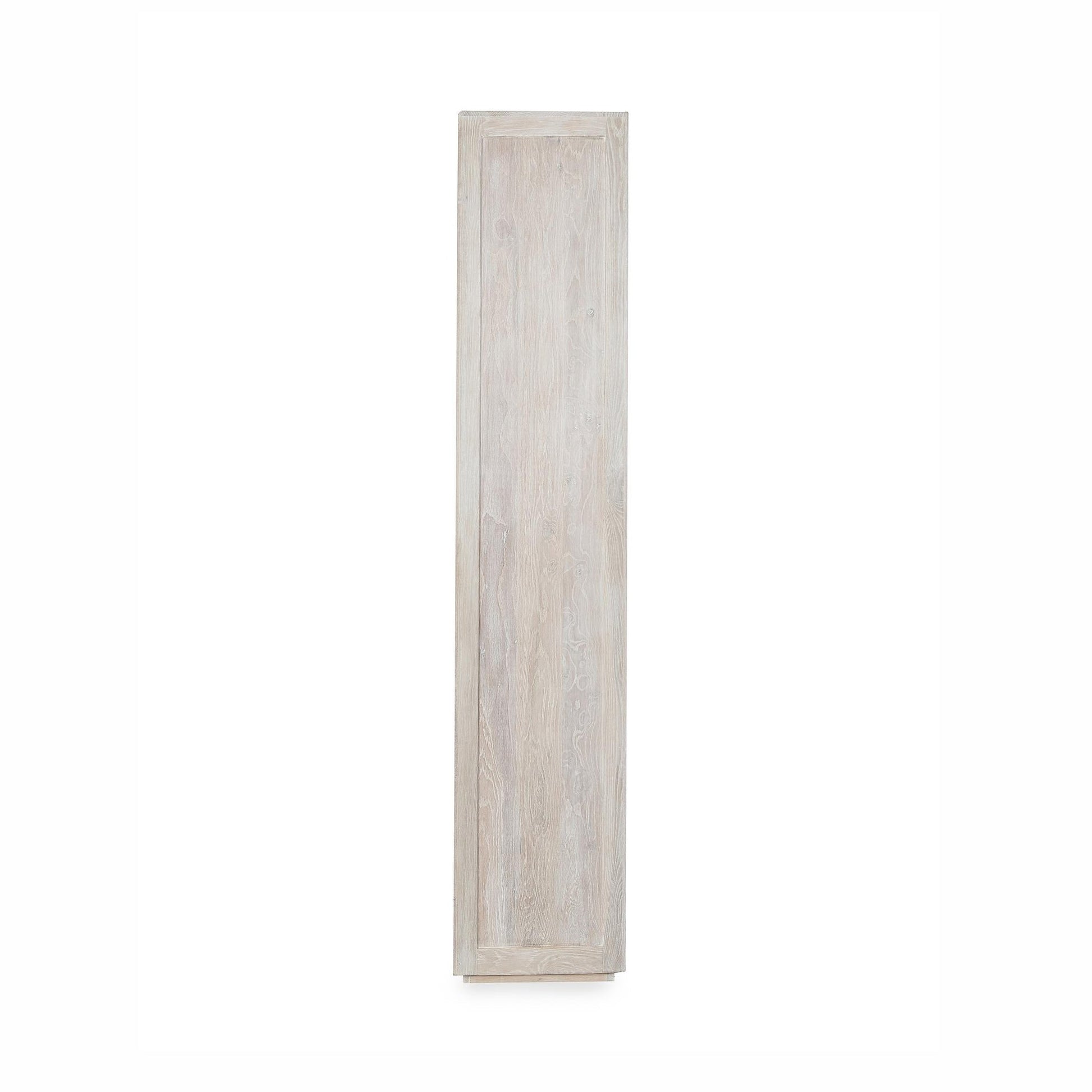 Coastal White Oak Wood Display Cabinet Bradley Display Cabinet Collection