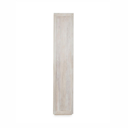 Coastal White Oak Wood Display Cabinet Bradley Display Cabinet Collection