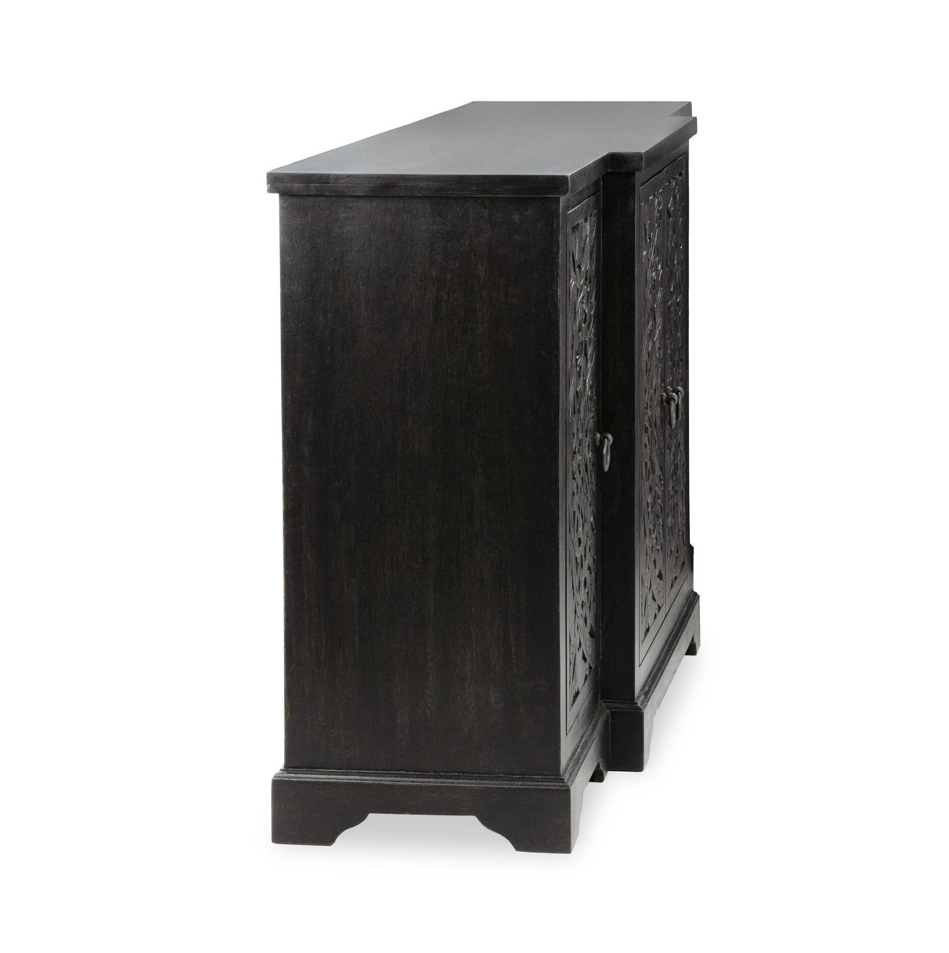 Harvest Walnut Mango Wood Buffets & Cabinet Harmony Four-Door Cabinet Collection