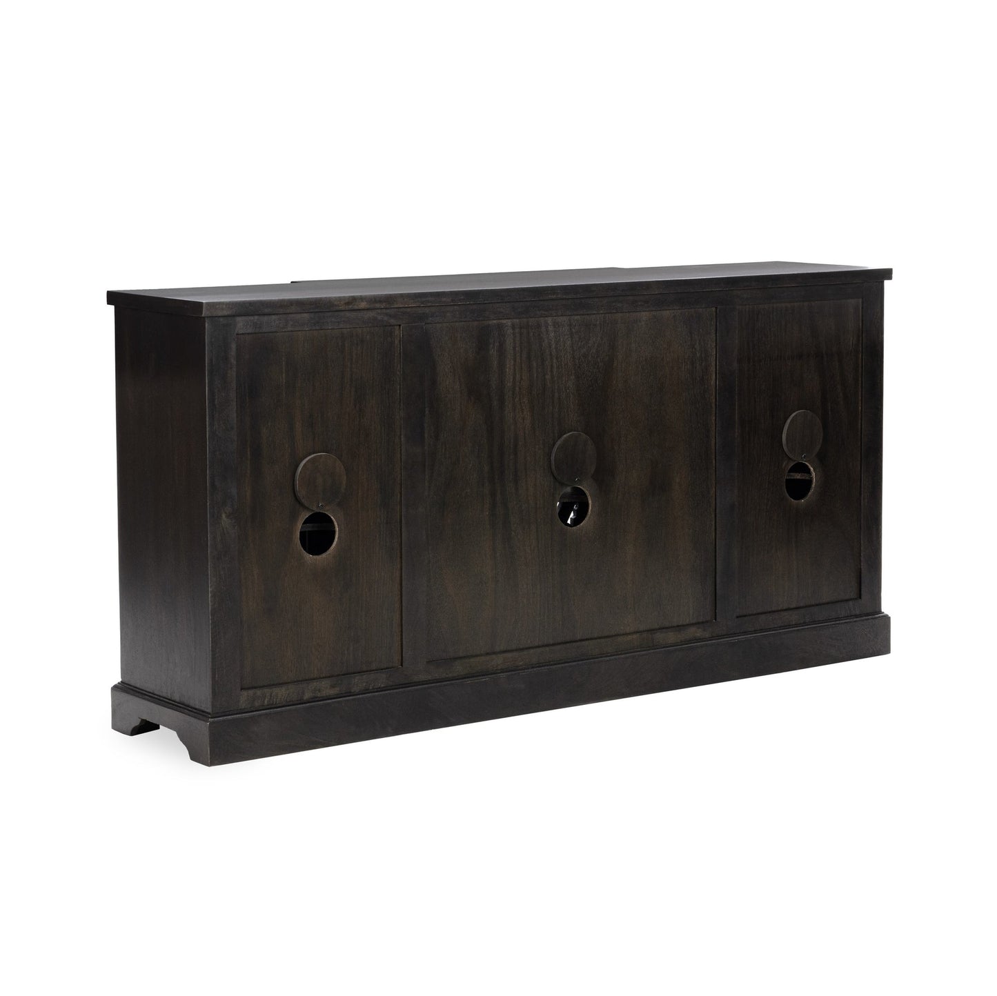 Harvest Walnut Mango Wood Buffets & Cabinet Harmony Four-Door Cabinet Collection
