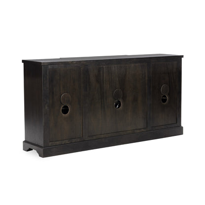 Harvest Walnut Mango Wood Buffets & Cabinet Harmony Four-Door Cabinet Collection