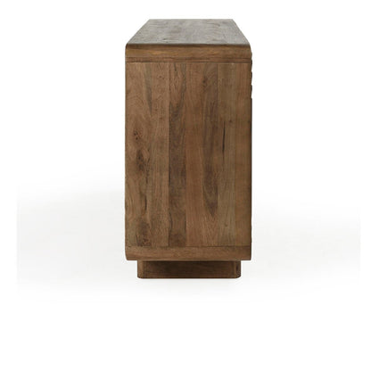 Artisan Brown Mango Wood Buffets & Cabinet Holmes Four-Door Buffet Collection