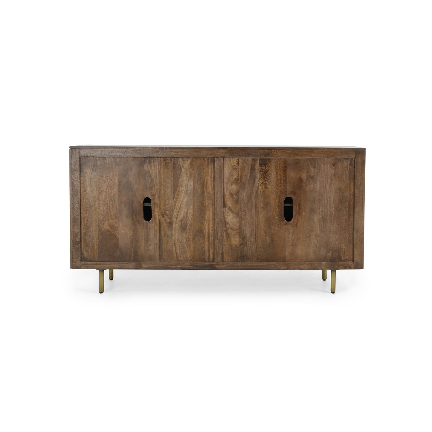 Bark Brown Mango Wood Buffets & Cabinet Norwood Four-Door Buffet Collection