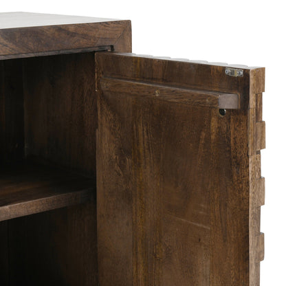 Bark Brown Mango Wood Buffets & Cabinet Norwood Four-Door Buffet Collection