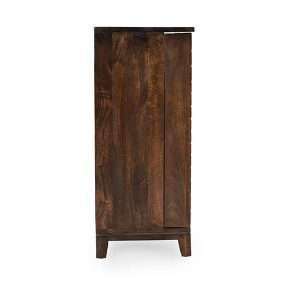 Bark Brown Mango Wood Bar & Wine Storage Vivienne Bar Cabinet Collection