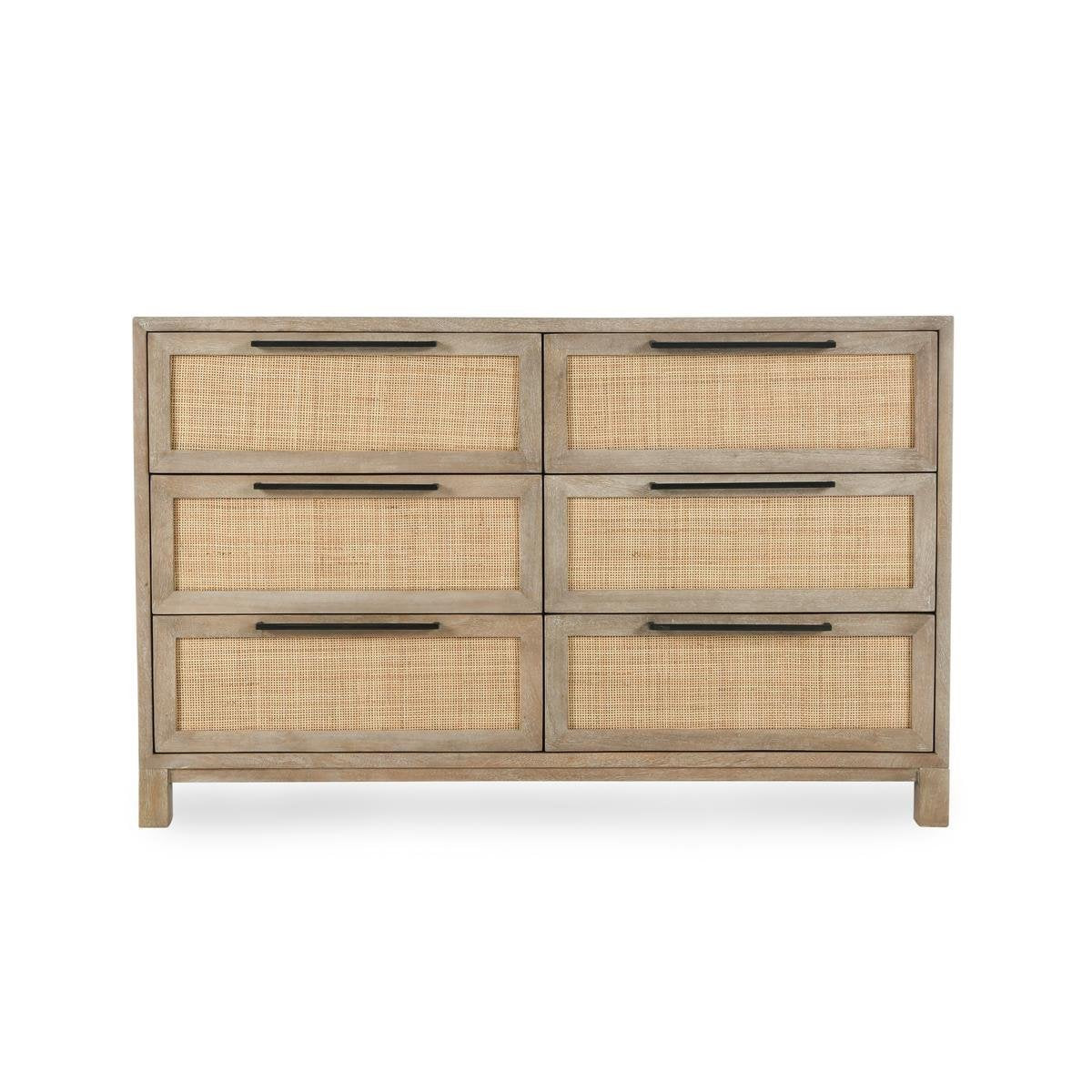 Meadow Taupe Mango Wood Dresser Jensen Six-Drawer Dresser Collection