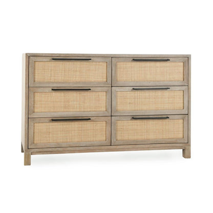 Meadow Taupe Mango Wood Dresser Jensen Six-Drawer Dresser Collection