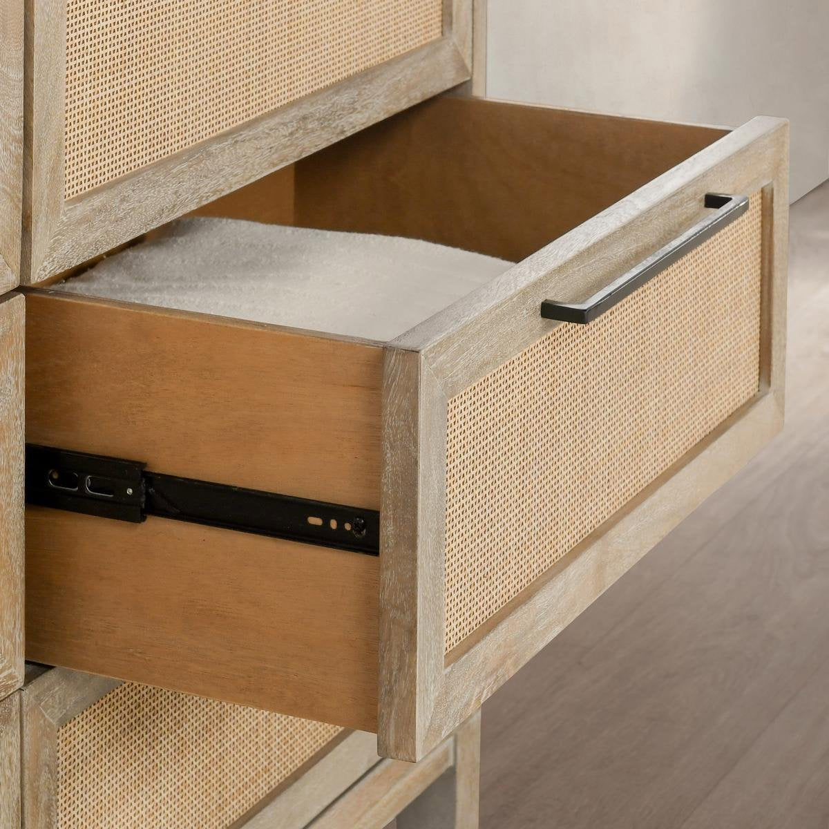 Meadow Taupe Mango Wood Dresser Jensen Six-Drawer Dresser Collection