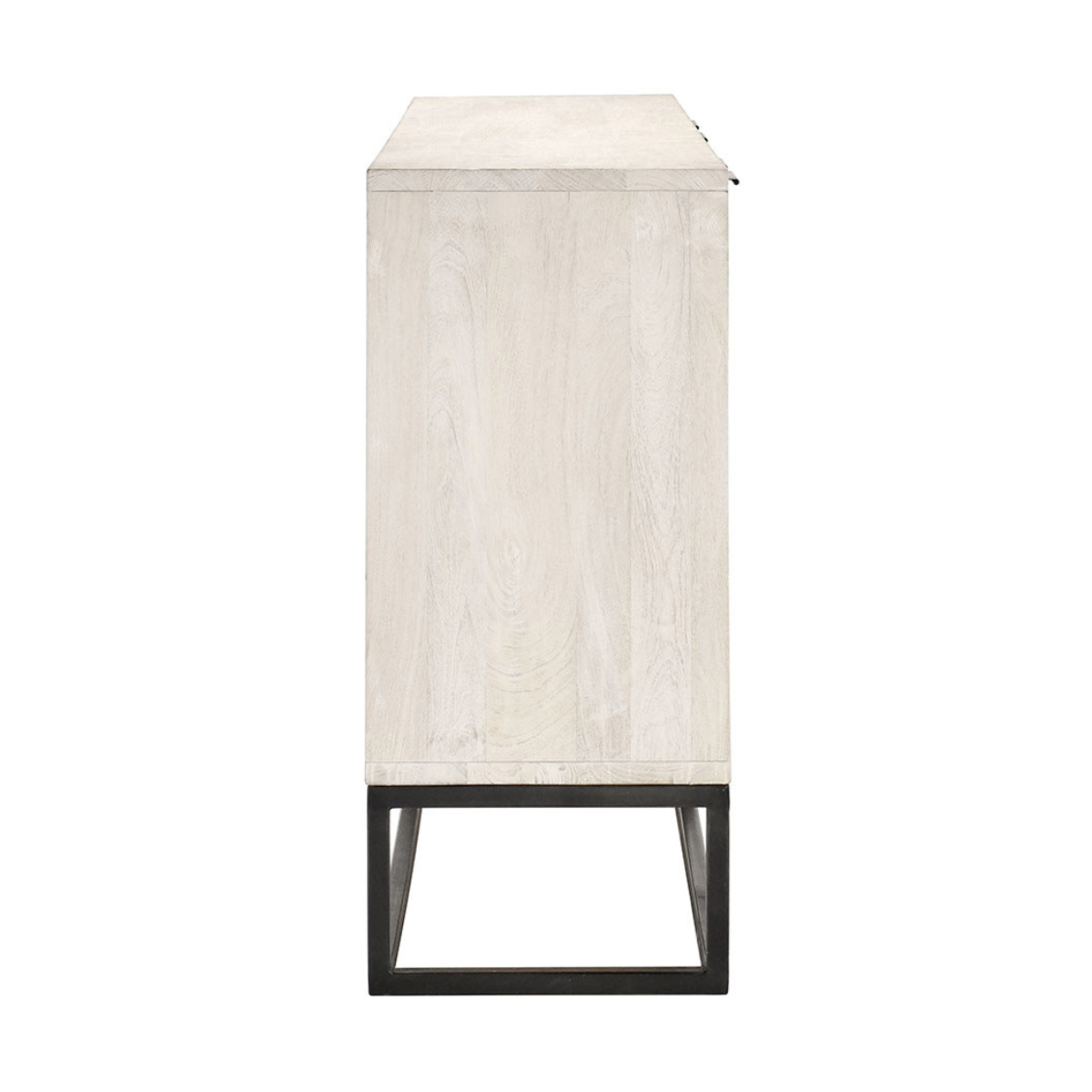 Coastal White Mango Wood Buffets & Cabinet Flint Four-Door Cabinet Collection