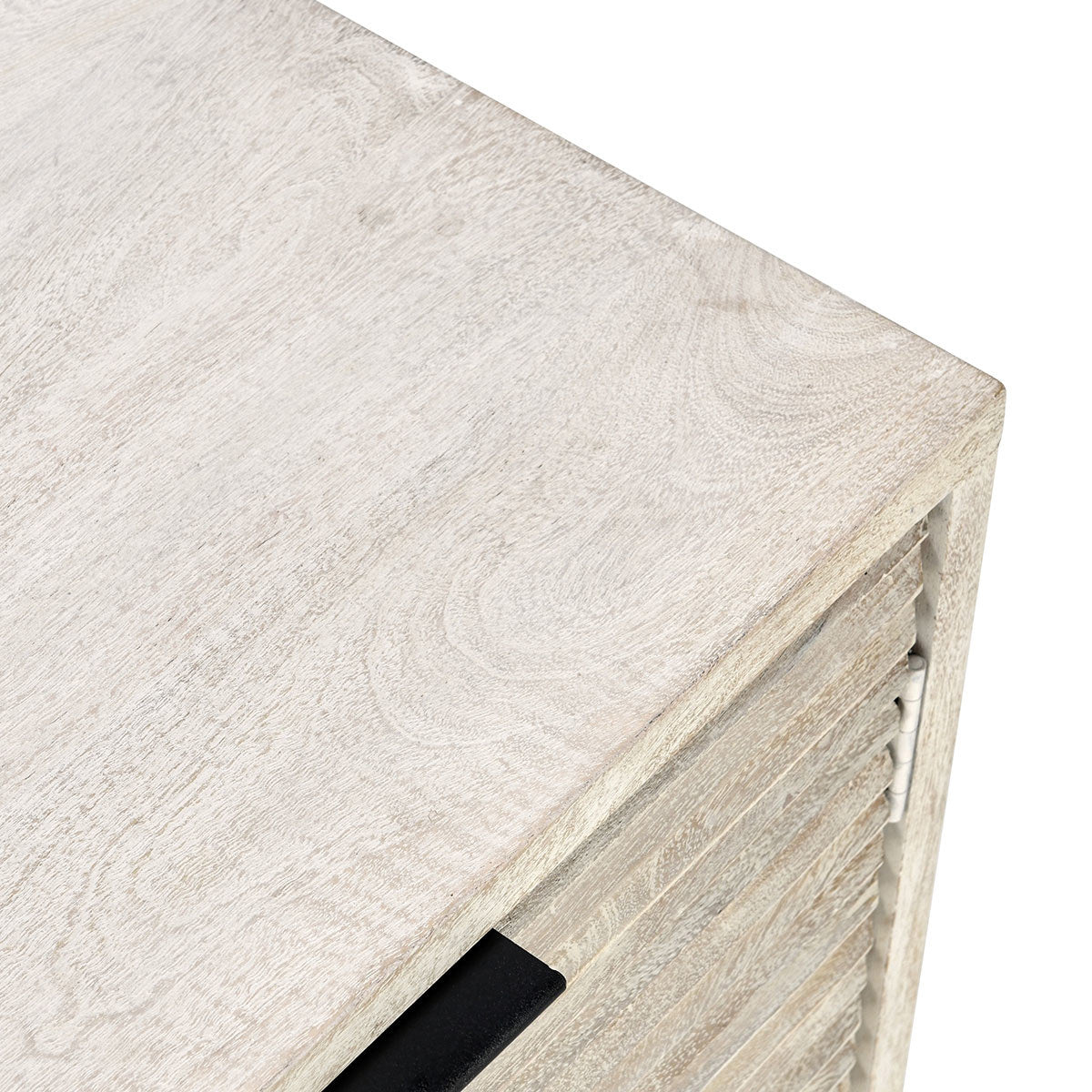 Coastal White Mango Wood Buffets & Cabinet Flint Four-Door Cabinet Collection
