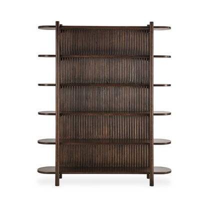 Bark Brown Mango Wood Bookcase Redford Bookcase Collection