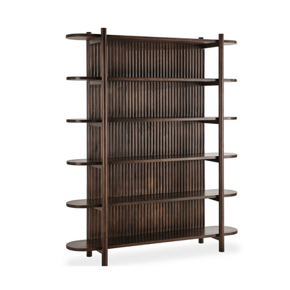 Bark Brown Mango Wood Bookcase Redford Bookcase Collection