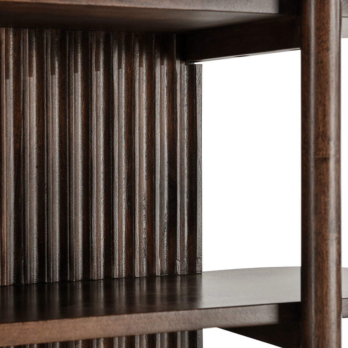 Bark Brown Mango Wood Bookcase Redford Bookcase Collection