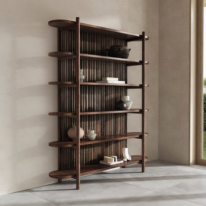 Bark Brown Mango Wood Bookcase Redford Bookcase Collection