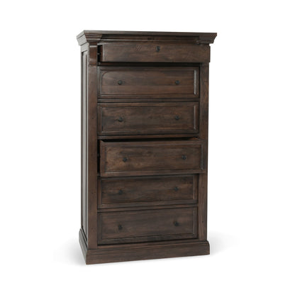 Cocoa Brown Mango Wood Chest Adelaide Six-Drawer Chest Collection