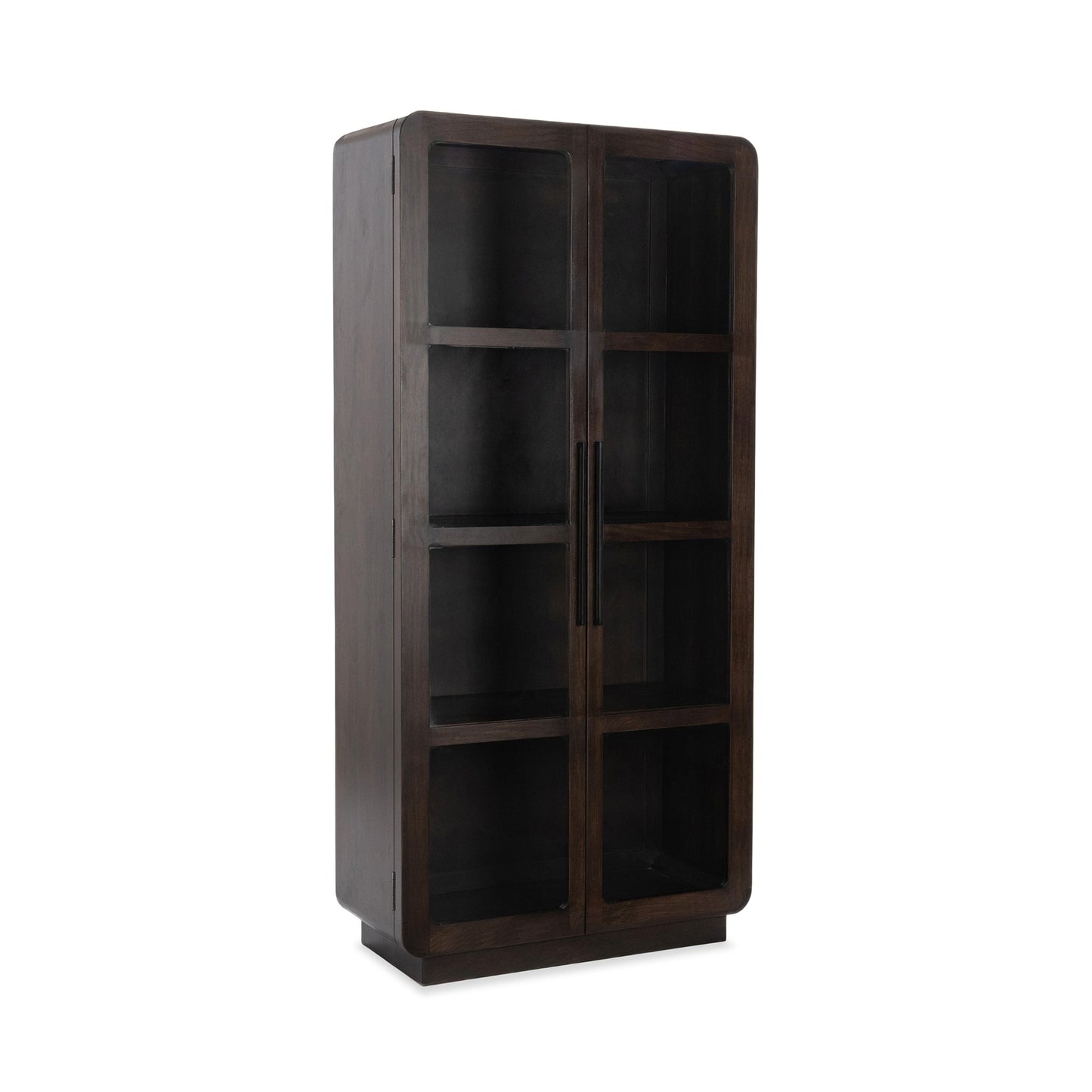 Dark Brown Mango Wood Display Cabinet Rogers Display Cabinet Collection