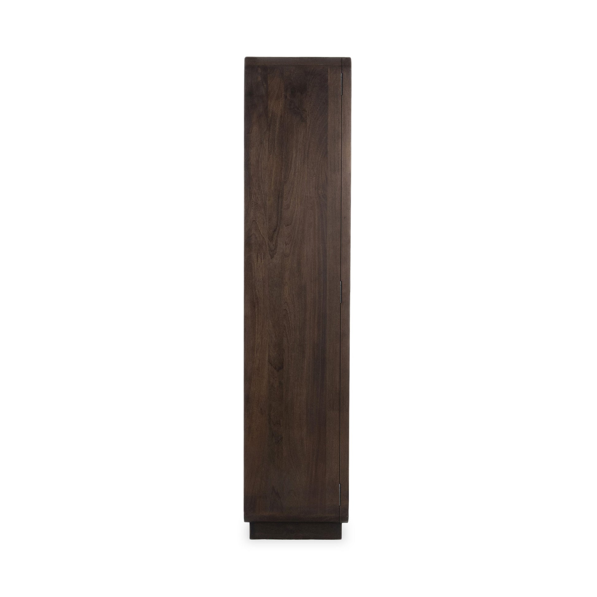 Dark Brown Mango Wood Display Cabinet Rogers Display Cabinet Collection