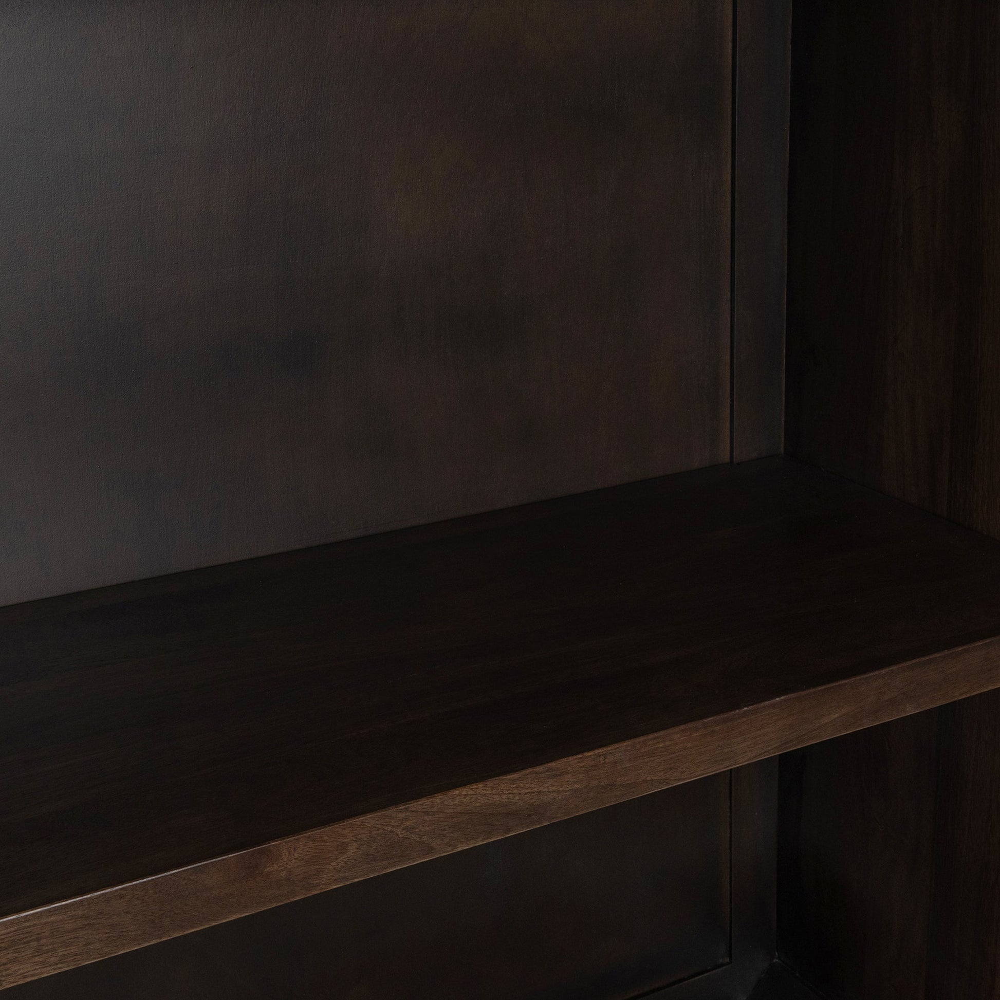 Dark Brown Mango Wood Display Cabinet Rogers Display Cabinet Collection