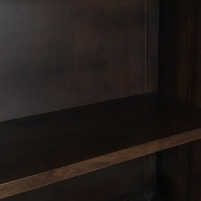 Dark Brown Mango Wood Display Cabinet Rogers Display Cabinet Collection