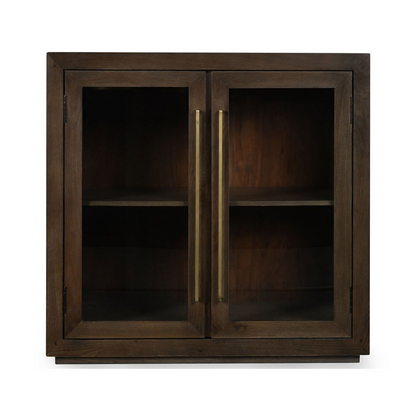 Landmark Brown Oak Wood Buffets & Cabinet Bradley Two-Door Cabinet Collection