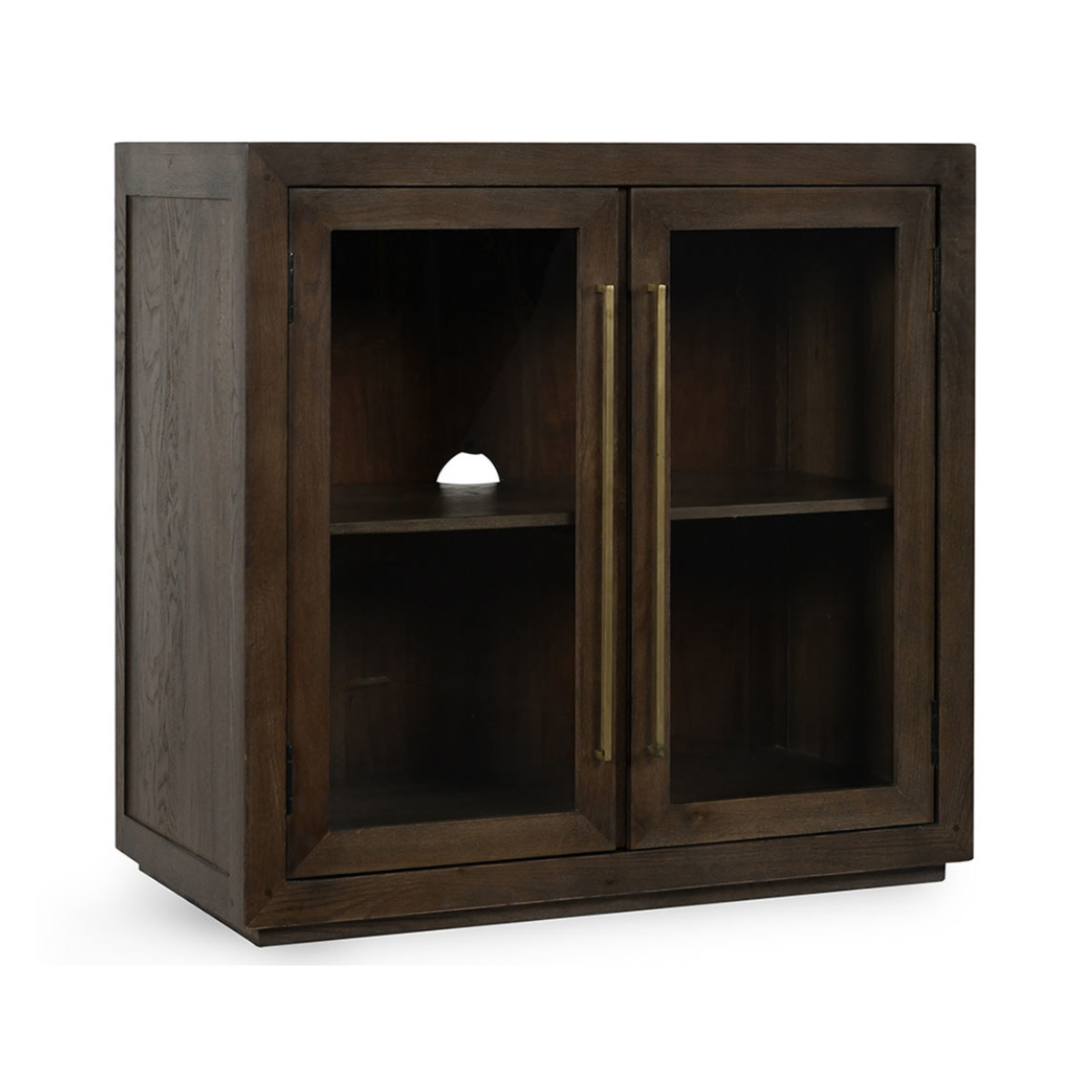 Landmark Brown Oak Wood Buffets & Cabinet Bradley Two-Door Cabinet Collection
