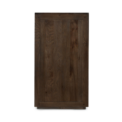 Landmark Brown Oak Wood Buffets & Cabinet Bradley Two-Door Cabinet Collection