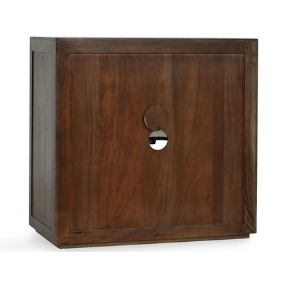 Landmark Brown Oak Wood Buffets & Cabinet Bradley Two-Door Cabinet Collection
