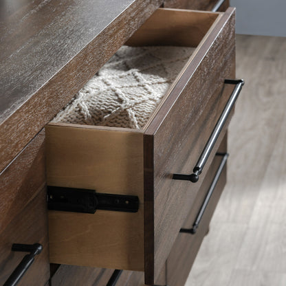 Harvest Brown Acacia Wood Dresser Jaxon Nine-Drawer Dresser Collection