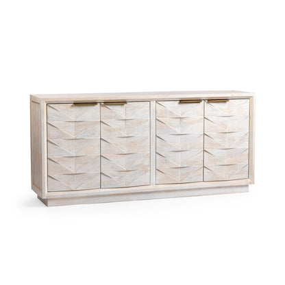 Cream Mango Wood Buffets & Cabinet Marvin Four-Door Buffet Collection