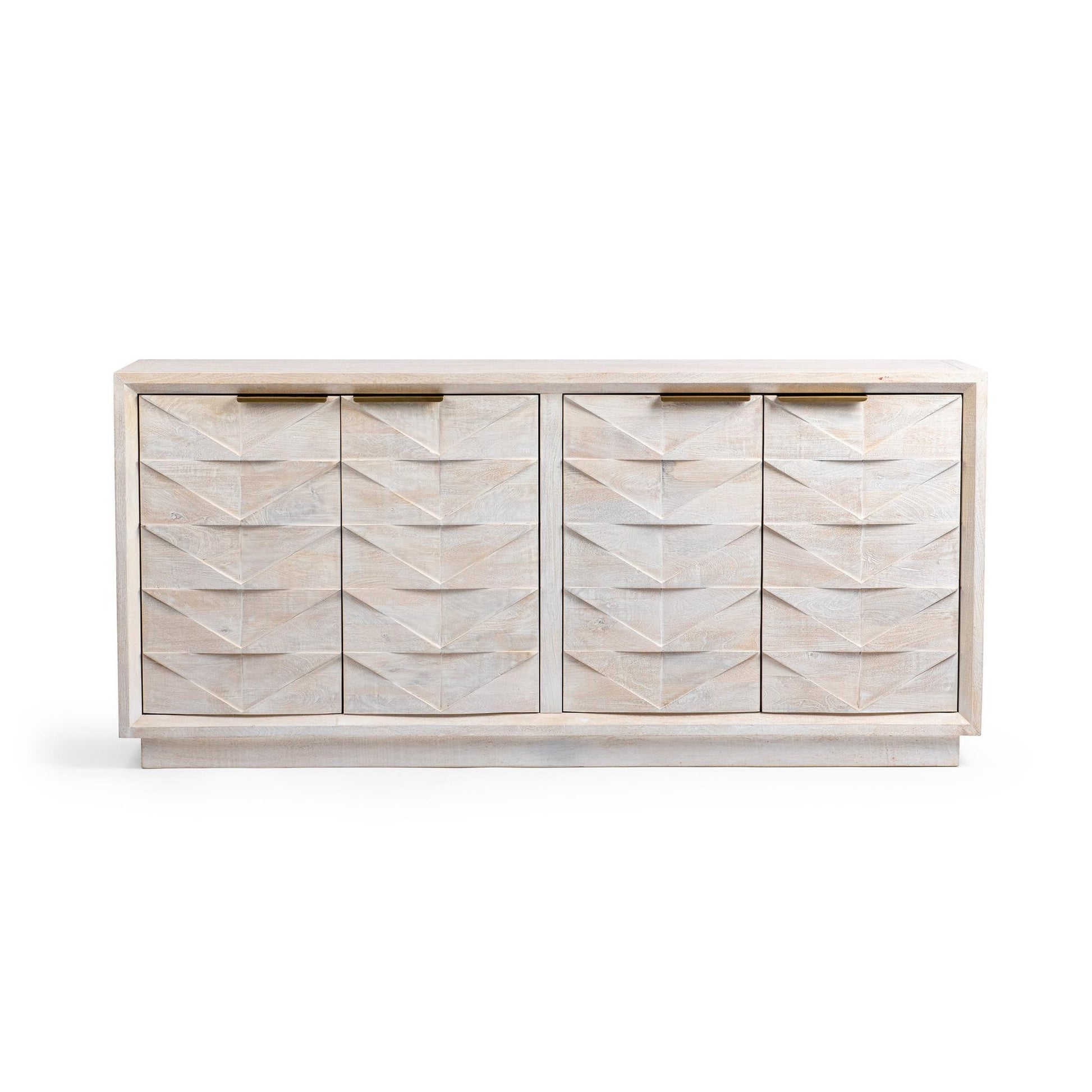 Cream Mango Wood Buffets & Cabinet Marvin Four-Door Buffet Collection
