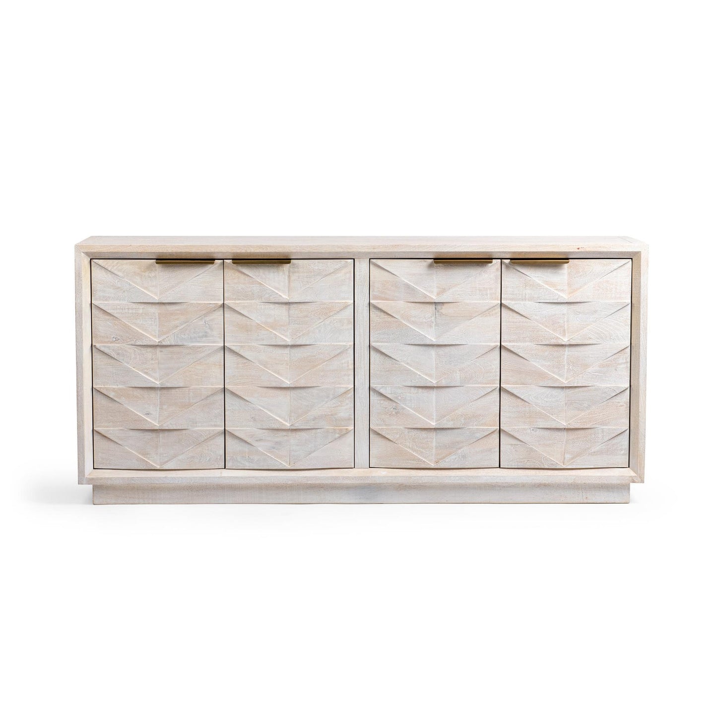 Cream Mango Wood Buffets & Cabinet Marvin Four-Door Buffet Collection