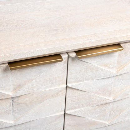 Cream Mango Wood Buffets & Cabinet Marvin Four-Door Buffet Collection